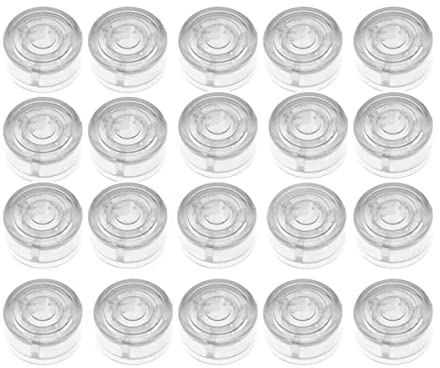 Exogio 20PCS Gitarre Footswitch Topper, Effektpedal Fußschalter Topper, Fußnagelkappe, Fußschalter-Aufsätze Schutzkappe, Gitarren-Effektpedal-Schutzkappe für E-Gitarren