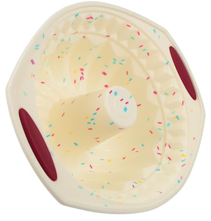 Ciieeo 1pezzi Stampo Per Torta Savarin in Silicone Antiscivolo Professionale Antiaderente e Resistente Deformazioni Per Dolci e Dessert Utile Per Uso Casalingo e Regalo Speciale