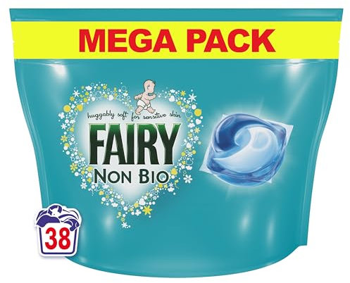 Fairy Non Bio PODS® Washing Liquid Capsules, For Sensitive Skin, 38 Washes