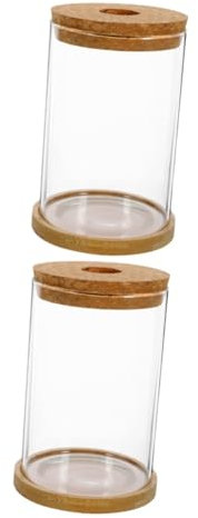 Cabilock 2 Sets Elegant Glass Terrariums for Plants Diy Landscape Bottle Tank Lid for Plants