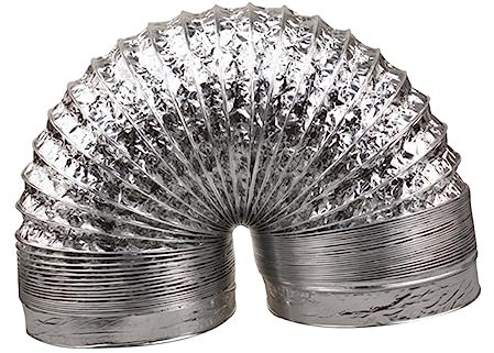 HOMOCONO Flexibler Lüftungsschlauch Aus Aluminiumfolie Lang Dicker Kanalschlauch Für Abluft Und Ansauganwendungen Feuerbeständiger Belüftungsschlauch Für Lüftungsventilatoren Und Hlk-system