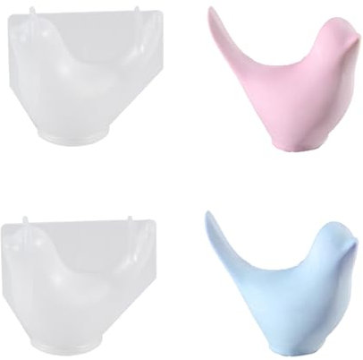 2 Stück 3D Vogel Silikonharzformen, Lebensechte Vogelharzformen, Vogel Kuchen Fondant Silikon Formen Backform für Tortendeko, Schokolade, Seife, Sojawachs Kerzen, Handwerk Dekoration