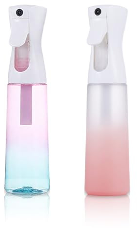 2 Pièces Bouteille De Vaporisateur pour Cheveux,300 ML Vaporisateur Transparent Rechargeable Coiffeur, brumisateur eau Bouteille Mist Spray Vide Réutilisable, pour Salon, Jardinage Et Soins De La Peau