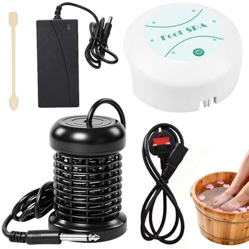 Weciau Ionic Foot Spa Detox, Professional Ionic Foot Bath, Portable Detox Foot Bath Machine, Upgraded Leg Spa for Blood Circulation, Better Sleep & Muscle Pain Relief (Basin Not Included)