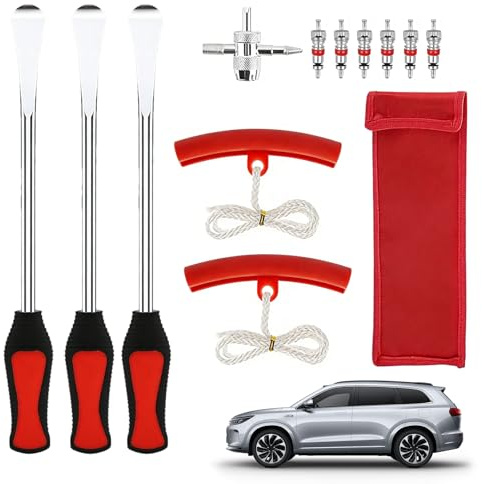 Genérico Palancas Para Neumáticos,Barra Palanca Cambio Ruedas De Automóvil,Herramienta para Cambio y Remoción de Neumáticos - Para Moto, Dirtbike, Bici, Remolque, SUV, RV, Taller Y Garaje