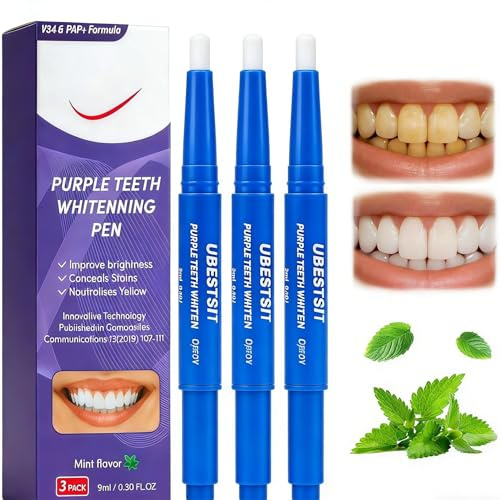 Teeth Whitening Pen, Bolígrafo Blanqueamiento Dental, Blanqueamiento Dientes en casa, Para una Sonrisa Más Radiante y Brillante