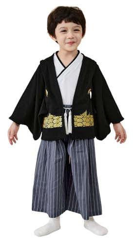 Traje Deportivo 2pc Conjunto Niño Sudadera con Capucha y Pantalones para Unisex Niños 1 Juego Kimono Ropa Tradicional Disfraz Kimono Tradicional Trajes para Niños Tela