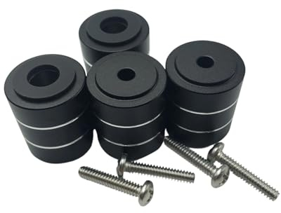 Hangsu Aluminiumfüße, PC-Chassis-Ständer, stoßdämpfendes Fußpolster, Vibrationsdämpfer, Bodenschutz, Zubehörkoffer