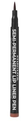 Stargazer Vegan Waterproof Semi-Permanent Lip Liner Number 4. Up To 24 Hour Lip Coverage With Fine Tip Applicator.