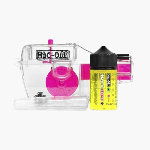 Muc Off X-3 Dirty Chain Machine - Bicycle Chain Cleaning Device for A Deep and Effective Clean - Includes 75ml Bio Drivetrain Cleaner Bottle