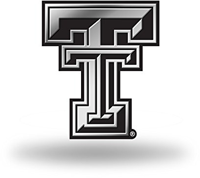 Rico Industries NCAA Texas Tech Red Raiders Chrome Finished Auto Emblem 3D Sticker