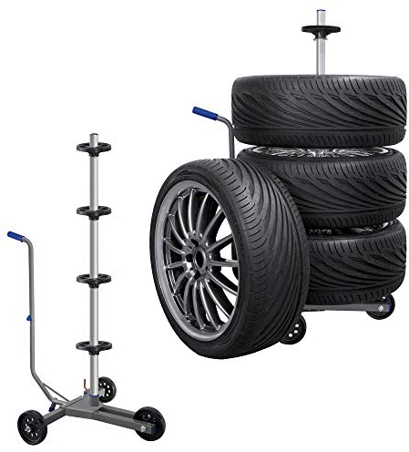 AUTONIK 113310 Felgenbaumwagen, bis 225 mm Reifenbreite, fahrbar, farblich sortiert