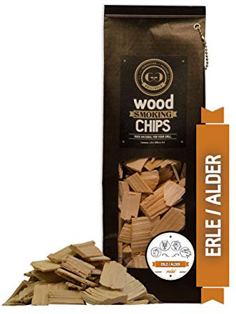 Grillgold Wood Smoking Chips – copeaux de bois d‘aulne pour fumage 1,75 Liter