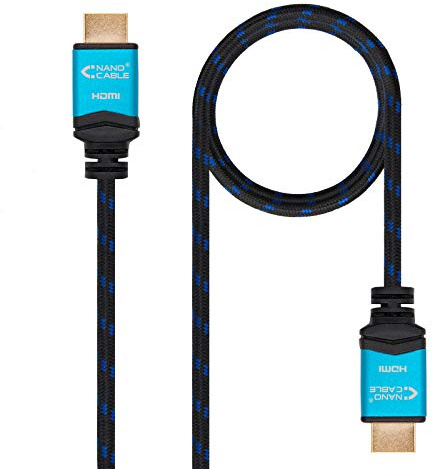 NANOCABLE 10.15.3710 - Cable HDMI de 10 m, Color Negro