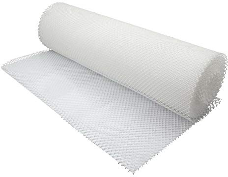 We Can Source It Ltd - Clear Bar Shelf Liner Mat Roll 61cm x 10m - Cut to Size Mesh Surface for Pub Counters Glass Shelves and Bottle Areas - Non Slip Bar Liner for Storage Protection and Daily Use