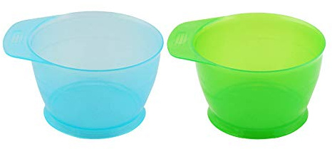 Cuenco para mezclar 2 piezas de color para peine al horno con cuenco para tinte para el cabello con mango antideslizante