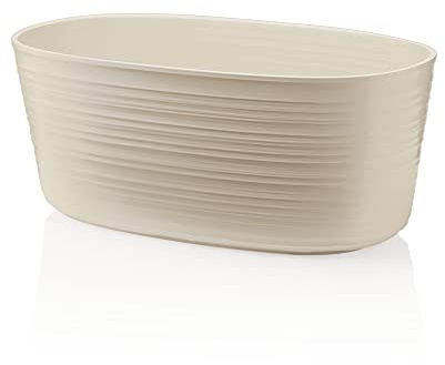 Guzzini - Tierra, Portavaso Multiplo Piccolo in Plastica Riciclata - Argilla, 15,4 x 29,2 x h11,8 cm | 3 lt - 19620179