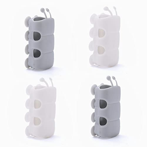 4-in-1 Silicone Suction Cup Shower Mount - Punch-Free, Height-Adjustable Holder for Standard Shower Hose - No Drill Required