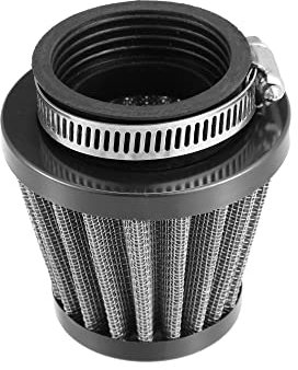 X AUTOHAUX Universal 45mm Air Filter Cleaner Round Tapered for Motorcycle Black