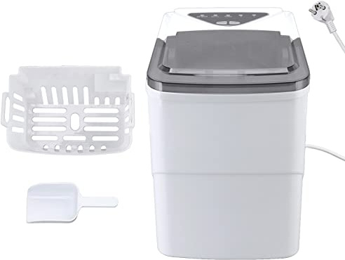 Máquina Para Hacer Hielo En El Hogar, Mini Máquina Para Hacer Hielo En El Hogar Inteligente Portátil De Grado Alimenticio Completamente Automática Para La Barra De La Oficina En El Hogar 220V(EU)