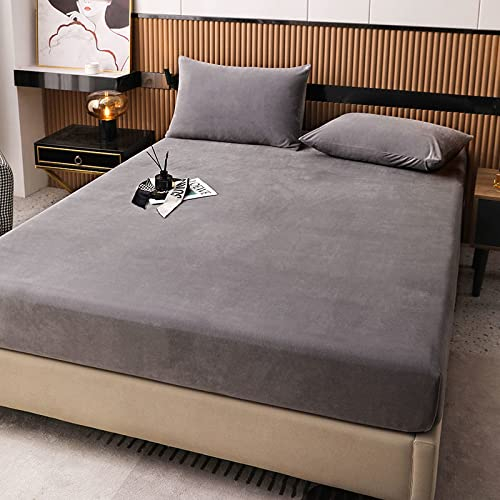 JIANINGHOME Spannbettlaken Plüsch,120x200,Spannbettlaken Cashmere-Feeling Fleece, kuscheliges Spannbetttuch, Kinderbett Couch, Flauschiges Laken gut als Matratzenschoner