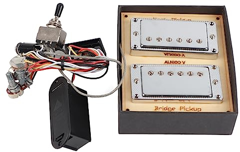 Humbucker-Tonabnehmer, aktiver elektronischer Schaltkreis, Batteriekasten-Set, E-Gitarren-Hals- und Steg-Tonabnehmer-Set, Doppelspulen-Humbucker-Tonabnehmer für E-Gitarre