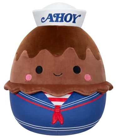 Squishmallows SQSR00049 – Stranger Things Ice Cream Ahoy 25 cm, officiell jazwares plysch, supermjukt gosedjur