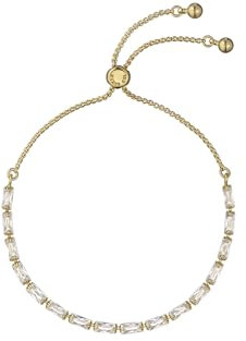 Ted Baker Isela Crystal Baguette Slinky Adjustable Bracelet For Women (Gold/Crystal)