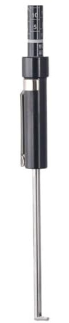 Car Brake Pad Measuring Tool, Stainless Steel Black Measure Tool Thickness Gauge with Scale for Car, Vehicle, Automotive, Truck