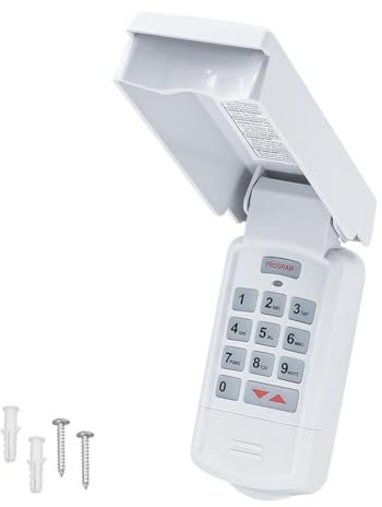 VENOAL -R Wireless Universal Garage Door Opener Keypad, Compatible with for Genie, Overhead Door, Garage Door Openers Easy Install Easy to Use