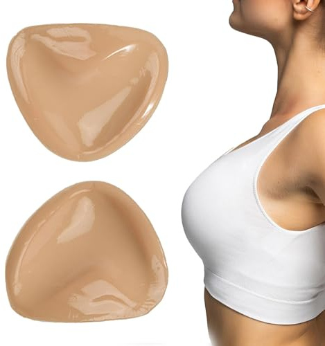 Klibbiga BH-dynor – dubbelsidiga klibbiga push-up bh-insatser, triangulära osynliga push-up dynor för kvinnor för baddräkter klänningar bikinitopp, a, Refer to description