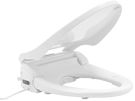 Elektronischer Smart Dusch WC Bidet mie ECO-Funktion Selbstreinigende und Beheizter Sitz LED Nachtlicht Intelligentes Display für Toiletten mit einer Länge von über 19,29 Zoll
