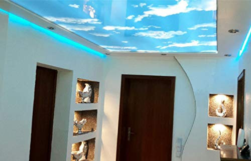 Deckenverkleidung Material Matt 1m². Individeull nach Maß angefertigt mit angeschweißtem Keder. Montagefertig. Großes Sortiment. Fa. Spanndo