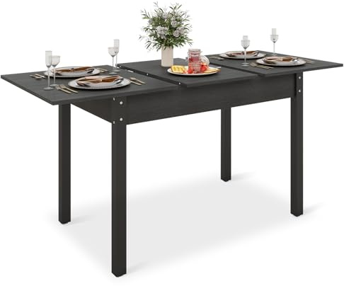ARTETHYS Extendable Dining Table, 110-150cm Wooden Kitchen Table 4-6 Seater