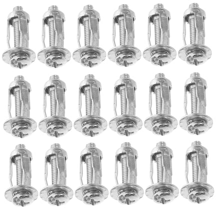VILLCASE 20pezzi Viti Di Espansione in Inox Dadi Petalo Inserti Filettati Per Pareti Cave Cartongesso Uso Fissaggio Rapido Bulloni Robusti