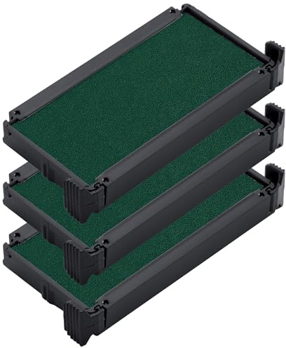 Trodat Ersatzstempelkissen 6/4912, Grün, 3er-Pack