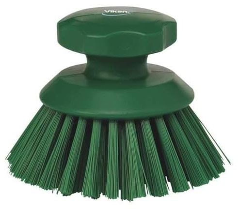 Ronde werkborstel polyester vezels, hard Ø 110 x 110 mm