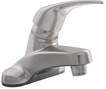 Dura Faucet DF-PL100-SN RV Single Lever Bathroom Faucet (Brushed Satin Nickel Plating Over ABS Plastic)