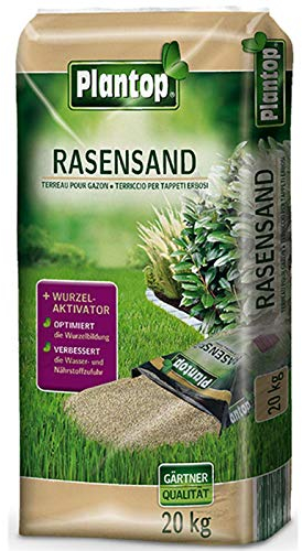 Plantop Rasensand mit Wurzelaktivator 20 kg, 1 Sack, 1.0-1.5 mm, 1.76 l, Erden