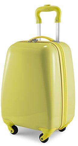 Hauptstadtkoffer - for Kids - Kindergepäck, Kinderkoffer, Hartschalenkoffer, Reise Trolley für Kinder, Handgepäck, 24 Liter, Gelb