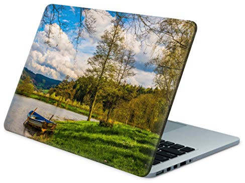 Skins4u Folie Sticker Skin Vinyl Aufkleber mit farbenfrohen Motiven für bis 17.3 Zoll 42x30cm Laptop Skin Decal Cover Waldsee
