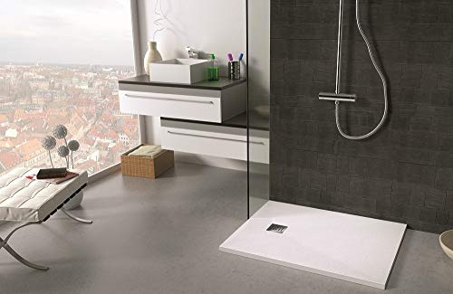 Plato de Ducha marca Sintextone, ancho 100 cm y largo todas las medidas … (110x100, Blanco Ral 9003)