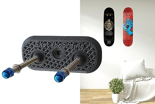 Enhanc3d Designs Skateboard Wandhalterung - Skateboard Board Display - Longboard Deck Wandhalter (Blau)