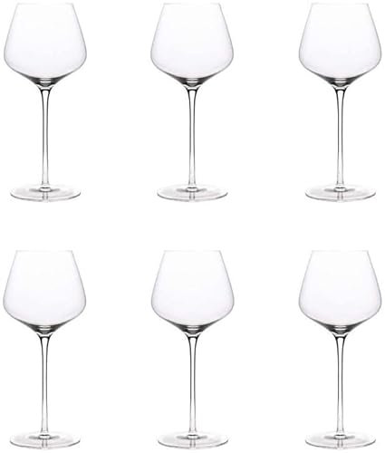 Habiba Copa de Vino Tinto, tazón de Globo Grande, Copas de Vino de Cristal, Regalo para Juego de 530 ML/17,9 OZ, Fiesta, Boda, celebración