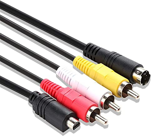 VMC-15FS VMC Audio Video Cable,AV to RCA Cable Cord Wire Compatible with Sony Handycam Camcorder Camera DCR-SR90/ DPP-EX50/ HDR-CX7/ HDR-FX7/ DCR hc20 and Other Cameras with 10-pin(1.5m)