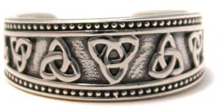 loveyourdiamonds keltischer Triquetra Zehenring aus 925 Sterling Silber