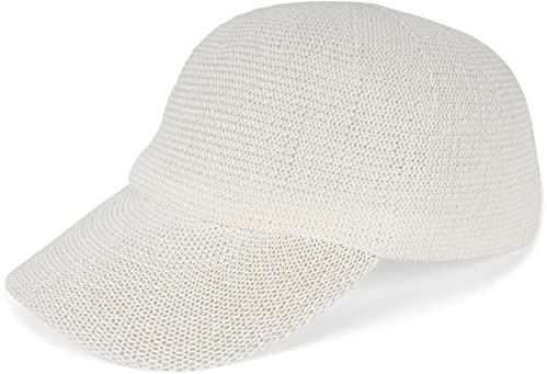 styleBREAKER Unisex Baseball Cap Sommer Papierstroh | Kopfumfang 54-59 cm, Stufenlos per Metallschnalle verstellbar. 7 cm gebogener Schirm. Leicht & luftdurchlässig. Schweißband.
