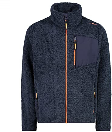 CMP Kinder Boys Highloft Jacke, b.Blue Mel.-Flamingo Fluo, 176