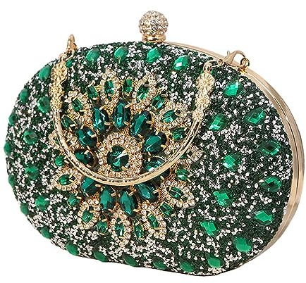 Baoblaze Bolso de mano de noche para mujer, cartera, bolso de mano de bolsillo, bolso de mano para boda, cóctel, fiesta, compras, regalo de graduación