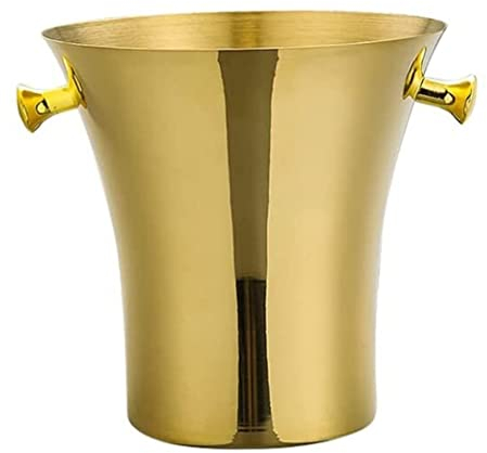 VONGAZ Sektkühler Eiseimer Eiskübel Ice Bucket Edelstahl Plastik Eisschaufel Champagner for Riegel Gekühlte Getränke Champagnerkühler Eiskühler Eiswürfelkühler (Color : D)